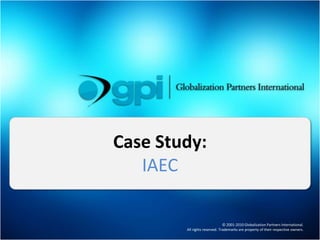Case Study: IAEC 