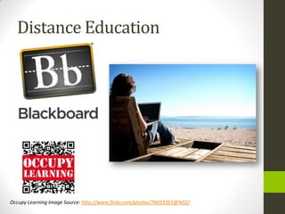 Distance Education




Occupy Learning Image Source: http://www.flickr.com/photos/74033365@N02/
 
