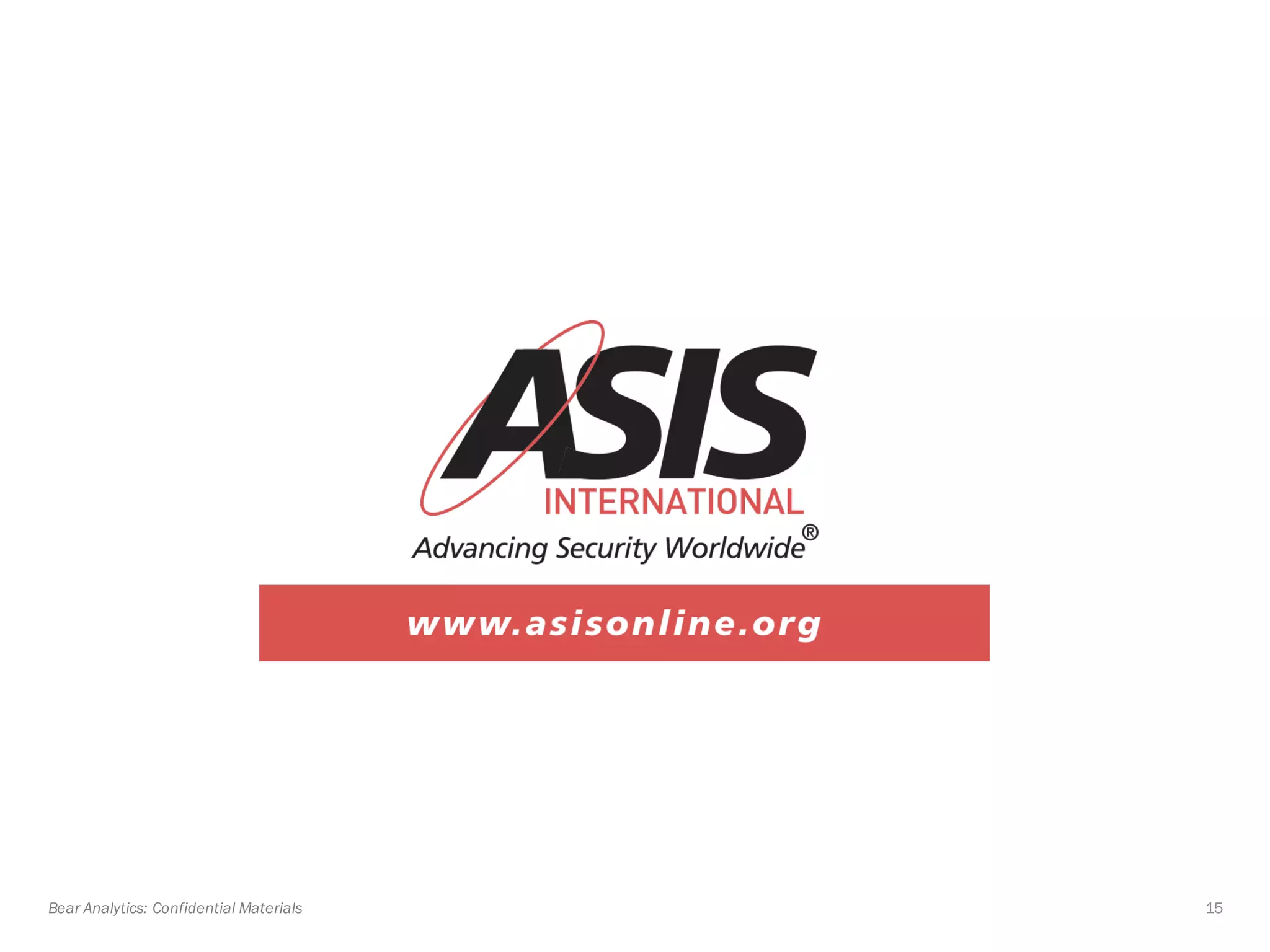 15Bear Analytics: Confidential Materials
 