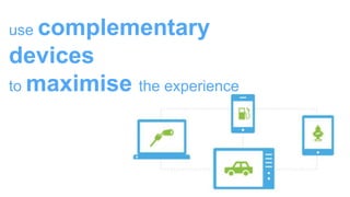 use complementary
devices
to maximise the experience
 