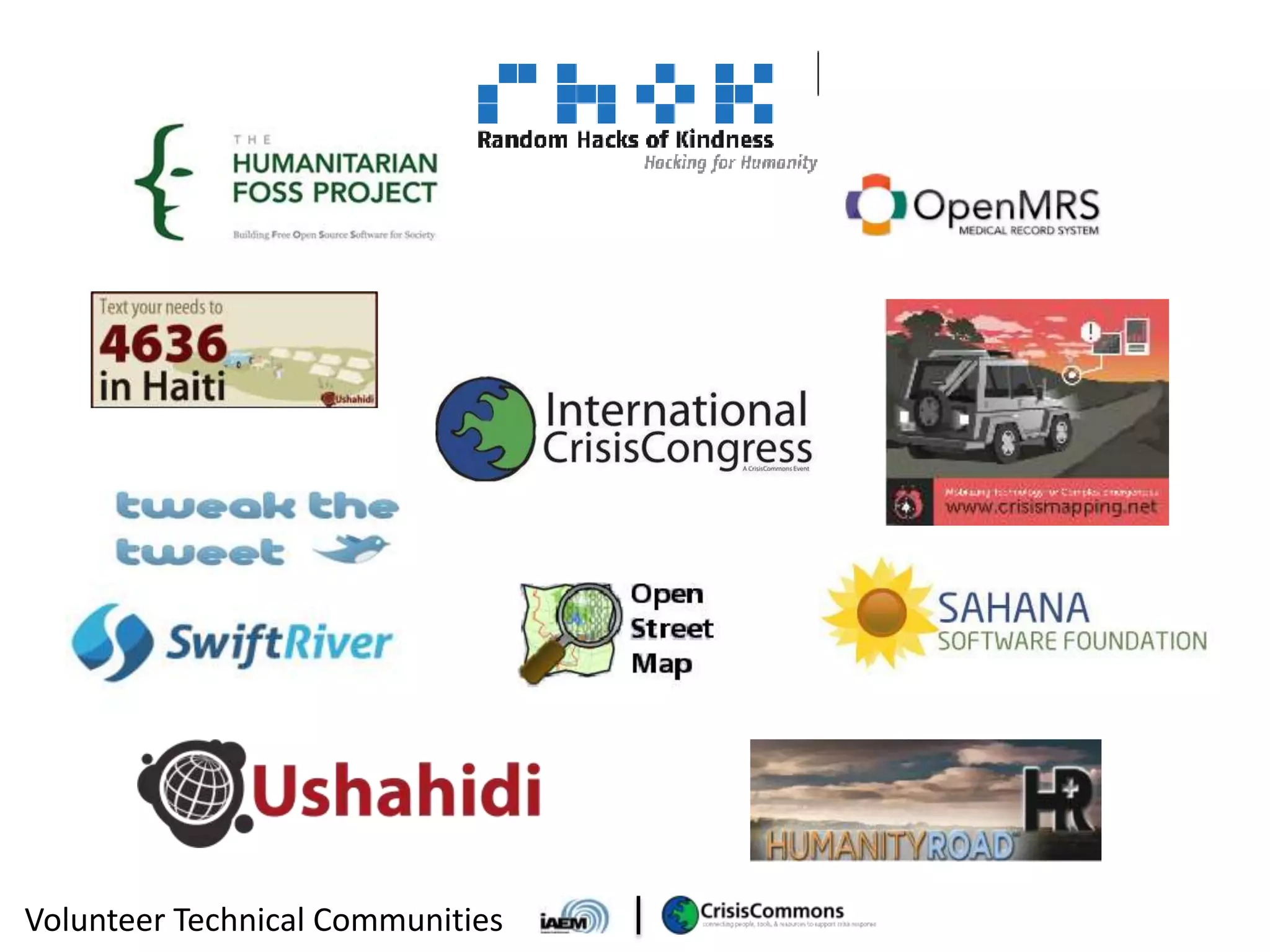 Volunteer Technical Communities
 