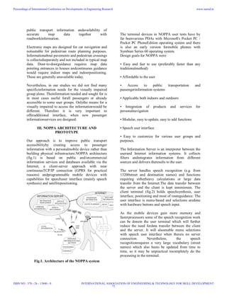 Iaetsd intelligent bus alert system for blind passengers | PDF