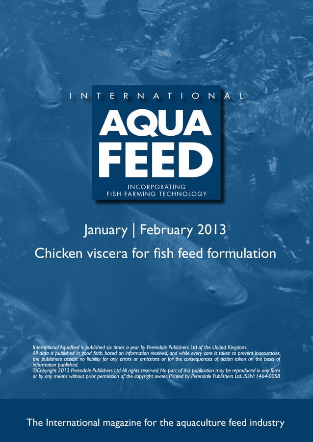 Chicken viscera for fish feed formulation PDF
