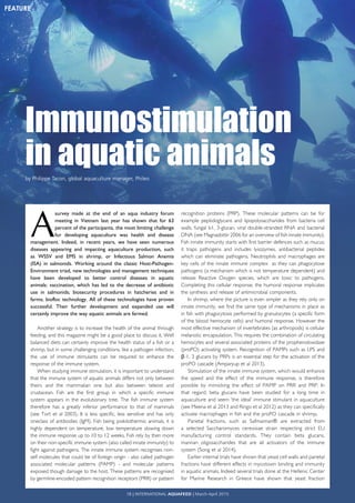 Immunostimulation in aquatic animals | PDF