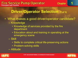 Iafc fire service pump operator principles & practice 1Ed ch 01 the ...