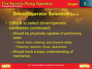 Iafc fire service pump operator principles & practice 1Ed ch 01 the ...