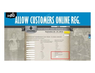 ALLOW CUSTOMERS ONLINE REG.
 