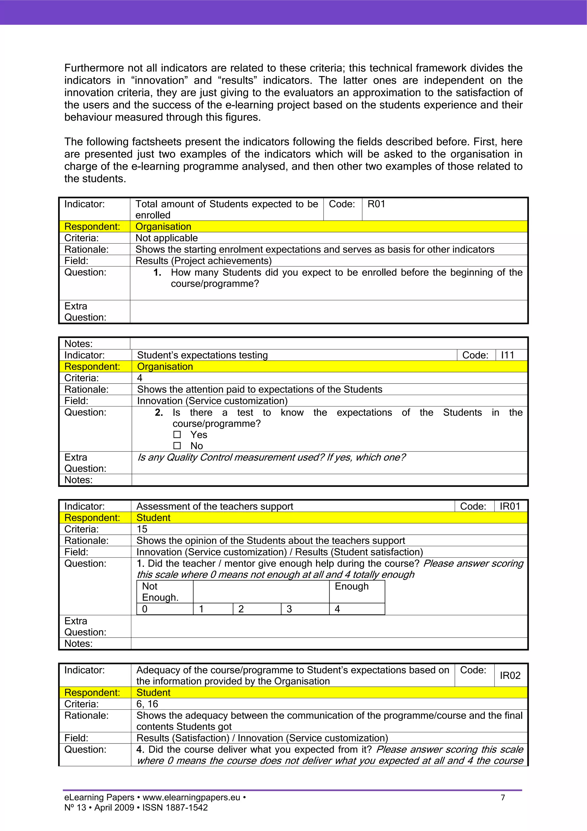 How to measure innovation in eLearning. The i-AFIEL methodology