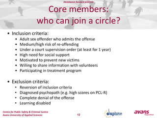 COSA:circles of support and accountability| Mechtild Höing|