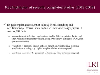 Highlights from impact assessments ILRI and Livestock and Fish CRP 