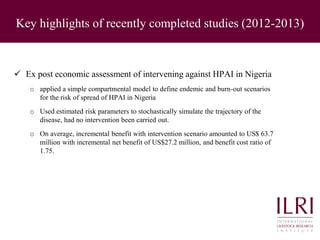 Highlights from impact assessments ILRI and Livestock and Fish CRP 