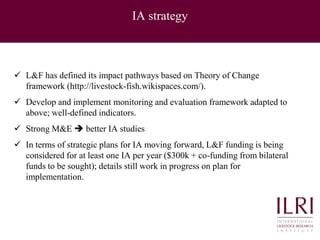 Highlights from impact assessments ILRI and Livestock and Fish CRP 