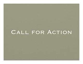 Call for Action
 