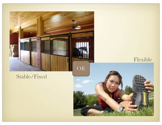 Stable/Fixed
Flexible
OR
 