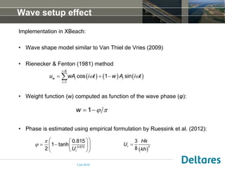 IAHR 2015 - Modeling of wave attenuation by vegetation with XBeach, Van ...