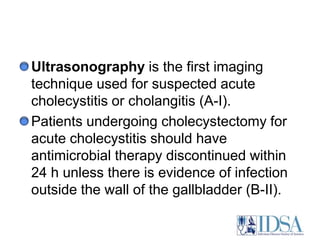 What Are Appropriate Diagnostic and Antimicrobial Therapeutic Strategies for Acute Cholecystitis and Cholangitis?