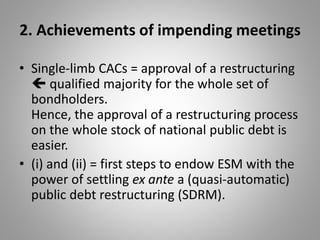 Ex post vs. ex ante debt restructuring | PDF