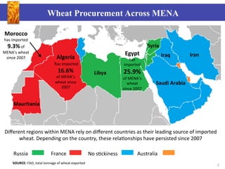 The Wheat Value Chain and Food Security in the Middle East and North Africa
