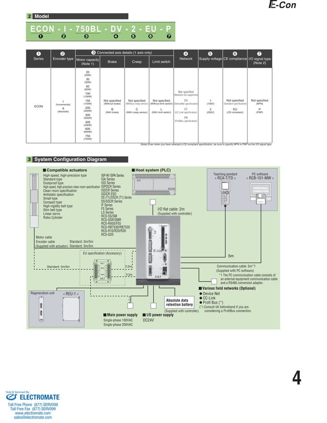 Iai econ catalog_specsheet PDF