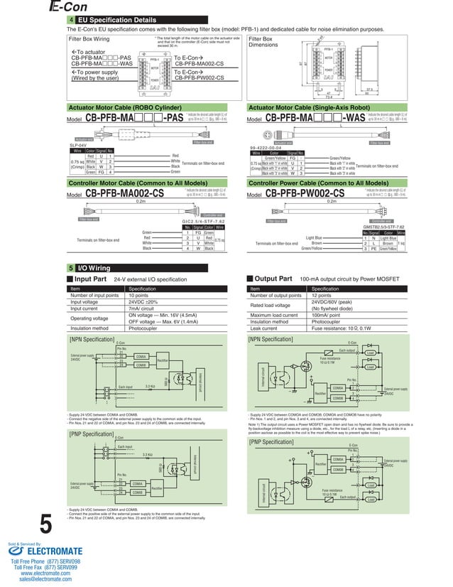 Iai econ catalog_specsheet PDF