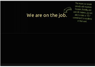 We are on the job.
If you have a lot of overwhelming
demands in your life and are
looking for a quiet role where you
can take a bit of a back seat
there’s nothing wrong with that
If you have a lot of overwhelming
demands in your life and are
looking for a quiet role where you
can take a bit of a back seat
there’s nothing wrong with that
 