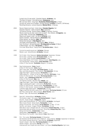 Iain Forsyth &amp; Jane Pollard\'s CV