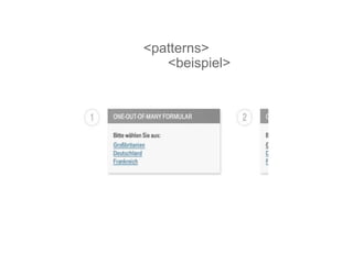 <patterns> <beispiel> 