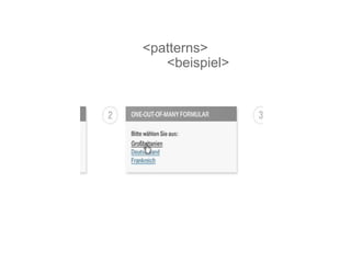 <patterns> <beispiel> 