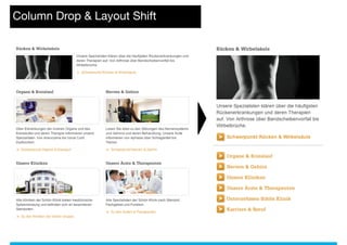 Column Drop & Layout Shift
 