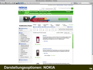 NOKIA Darstellungsoptionen: NOKIA 