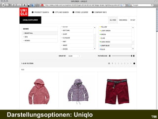 uniqlo Darstellungsoptionen: Uniqlo 