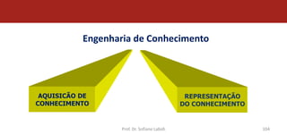 Engenharia de Conhecimento




 AQUISICÃO DE                                  REPRESENTAÇÃO
CONHECIMENTO                                  DO CONHECIMENTO


                   Prof. Dr. Sofiane Labidi                     104
 