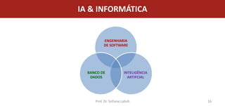 IA & INFORMÁTICA


          ENGENHARIA
          DE SOFTWARE




  BANCO DE               INTELIGÊNCIA
   DADOS                   ARTIFCIAL




     Prof. Dr. Sofiane Labidi           16
 