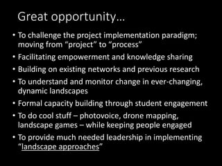 From rhetoric to reality: Operationalizing the landscape approach in practice