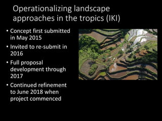 From rhetoric to reality: Operationalizing the landscape approach in practice