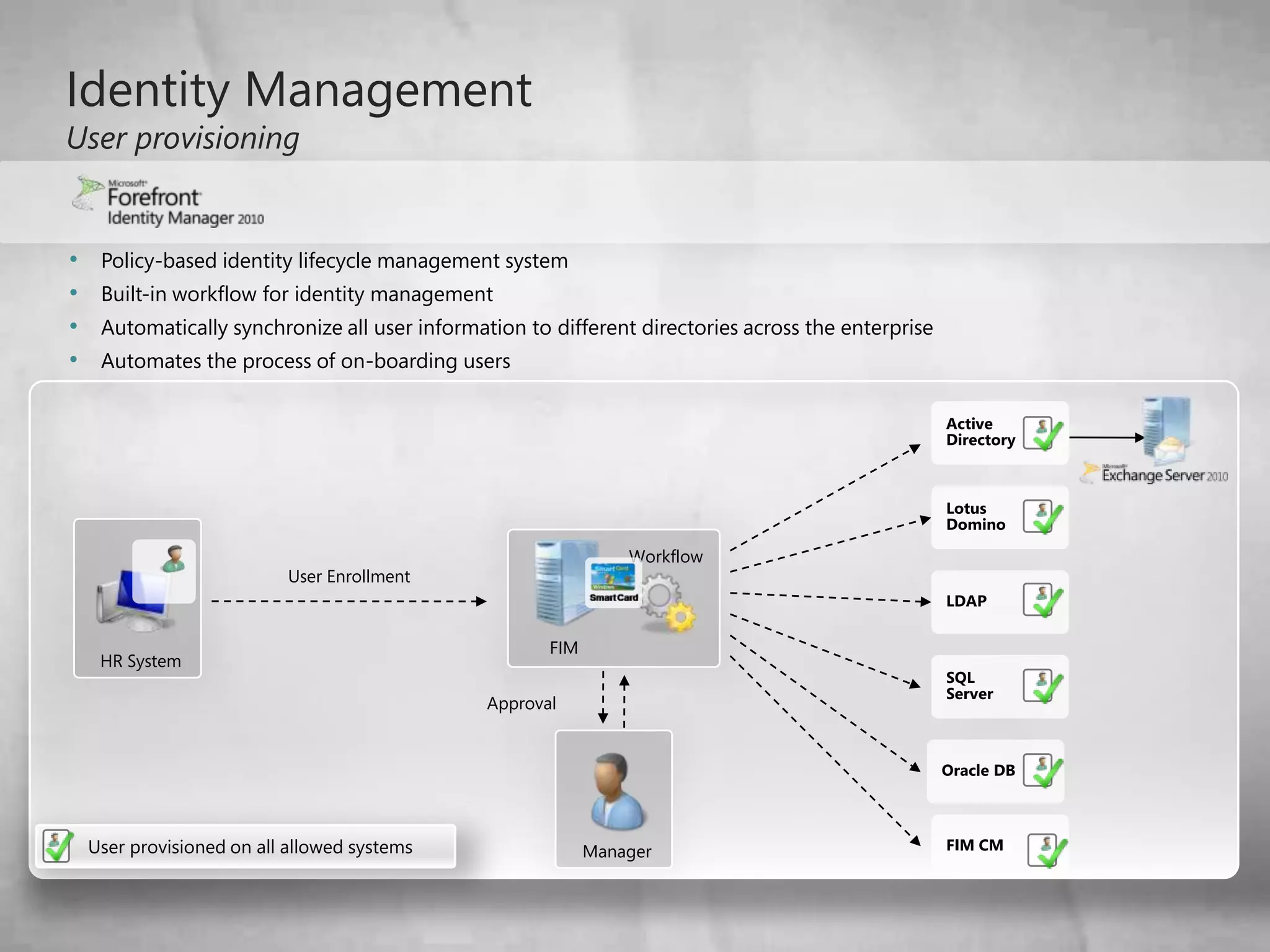 Uses a policy-based network access approach 