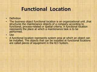 Functional Location Types IAM-EAM PPT.ppt