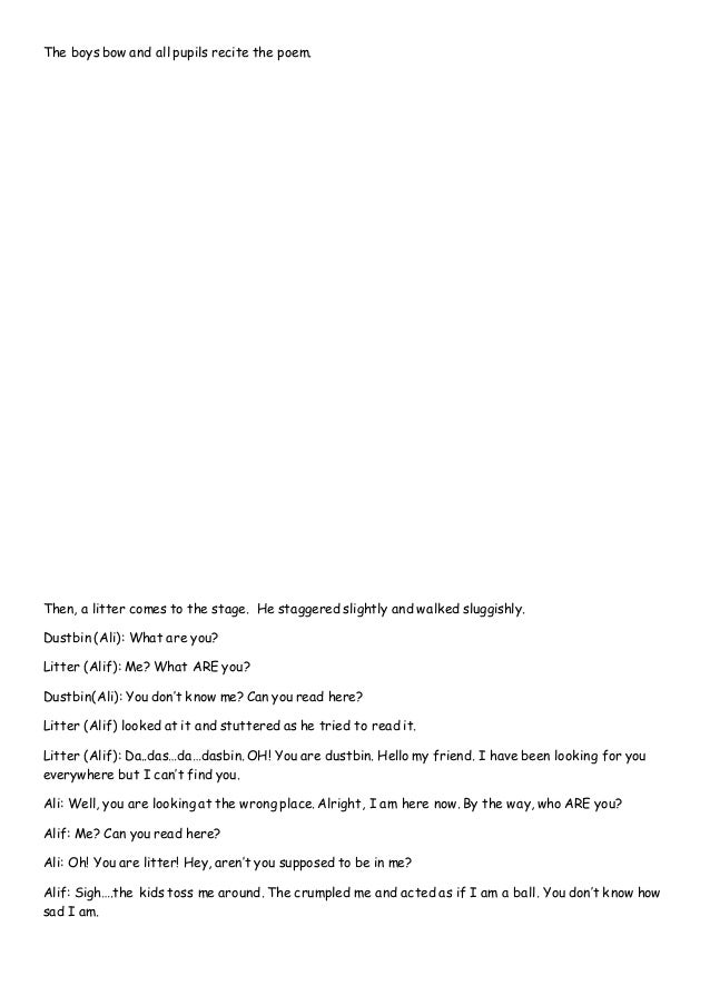 5 sentences on dustbin image