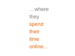 …where
they
spend
their
time
online…
 