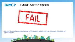 http://www.forbes.com/sites/neilpatel/2015/01/16/90-of-startups-will-fail-heres-what-you-need-to-know-about-the-
10/#2c9f3f555e19
FORBES: 90% start-ups fails
 
