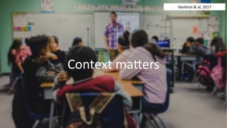 Context ma)ers
Vasileios & al, 2017
 