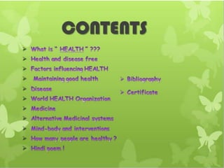 Health PowerPoint Presentation | PPTX
