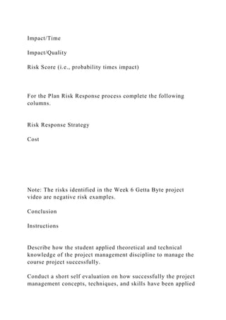 I am interested in the Getta Byte Software Project from MGMT 404. .docx