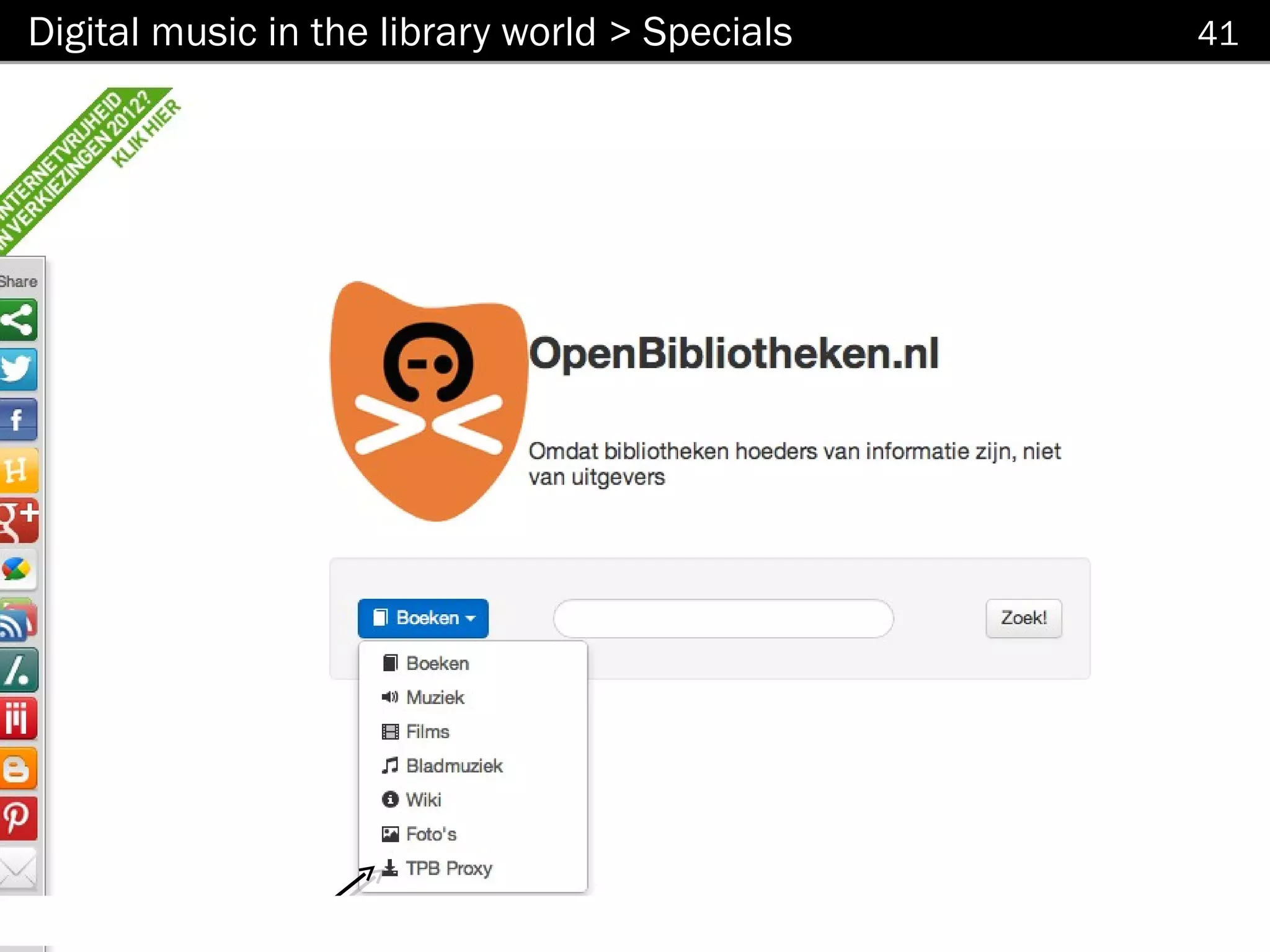 Digital music in the library world > Specials         41




                         http://openbibliotheken.nl
 