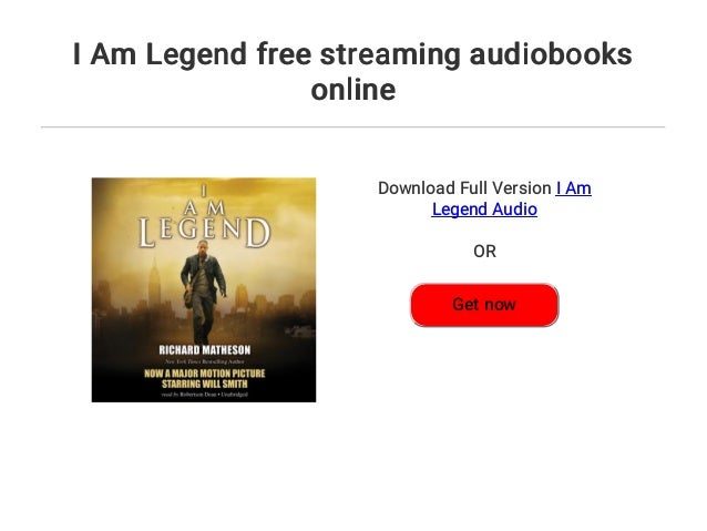 I Am Legend Free Streaming Audiobooks Online