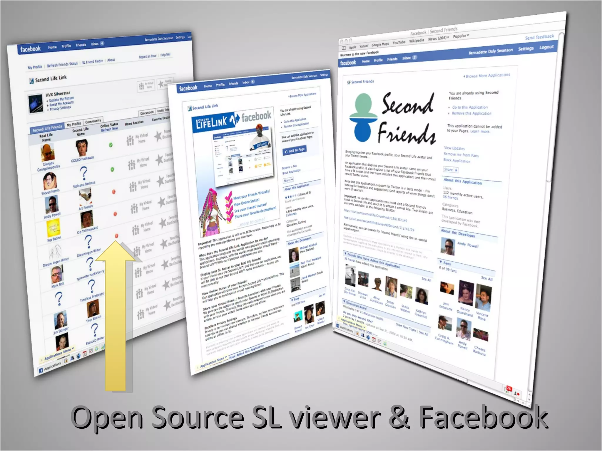 Open Source SL viewer & Facebook 