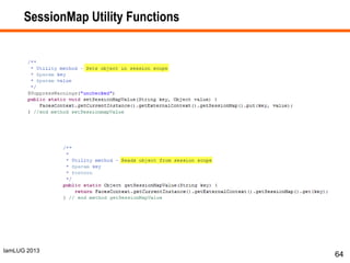 IamLUG 2013
SessionMap Utility Functions
64
 