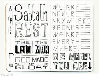 Monday, August 1, 2011
 