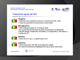 SCASEST Resumen El objetivo fundamental es evitar la oclusión completa (evolución a IAM y o muerte) y contribuir a la estabilización de la placa