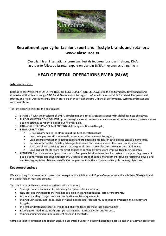 Head of retail jobs Head of retail jobs